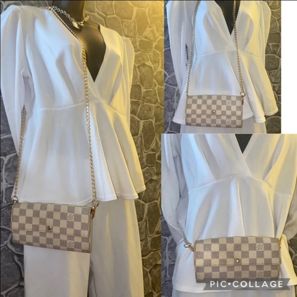 SOLDAuthentic Louis Vuitton Damier Azur Sarah Wallet - Picture 3 of 13